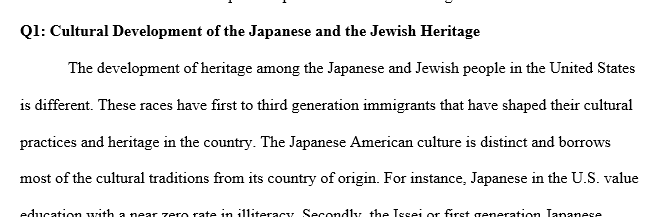 People of Japanese and Jewish heritage