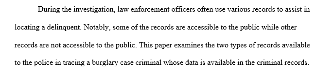 Police Access and records