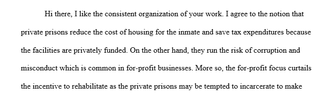 Public or private prisons 