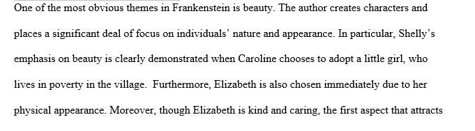 Role of Beauty in ‘Frankenstein’