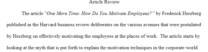 Scholarship of Motivation Theory