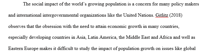 Social Impact of Population Growth
