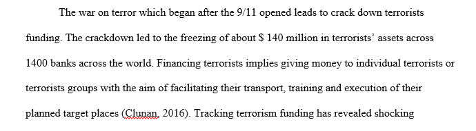 Sources of terrorist funding