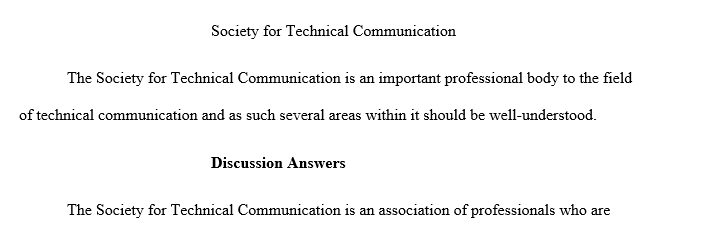 Technical Communication Career