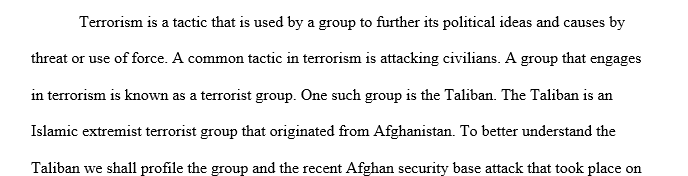 Terrorist group and attack