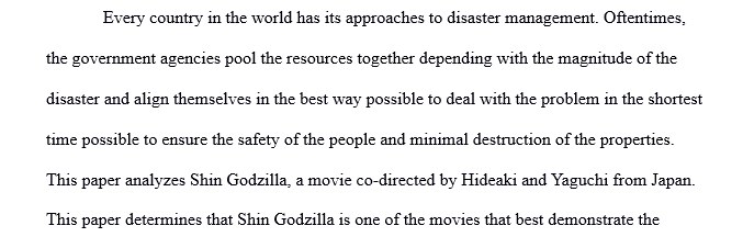 The Satire of Japanese Government in Shin Godzilla by Hideaki Anno