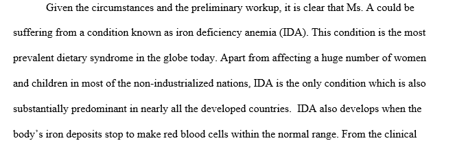 Type of anemia
