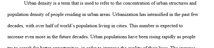 Urban Density