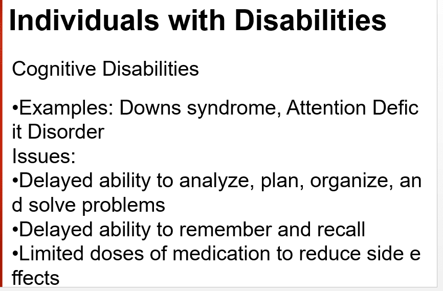 Working with individuals with disabilities