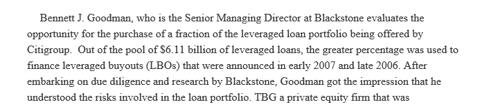 Citigroup Loan Portfolio