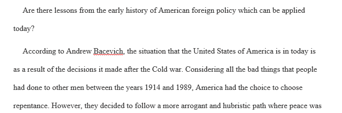 History of American foreign policy