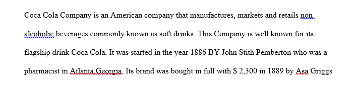 SWOT analysis of coca cola