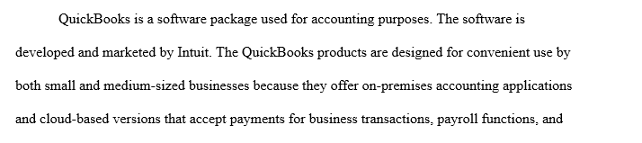 Summary of QuickBooks