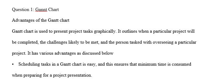 Using a Gantt chart for representing a project plan