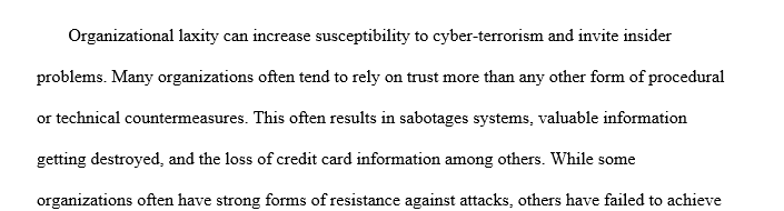 Write a paper analyzing the different forms of cyber-terrorism