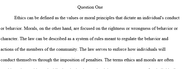 law ethics
