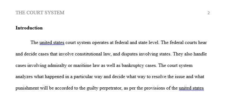 Case Study 1: Understanding the Court System