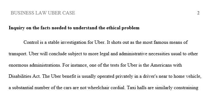 From Uber's perspective is what Uber doing creative or unethical