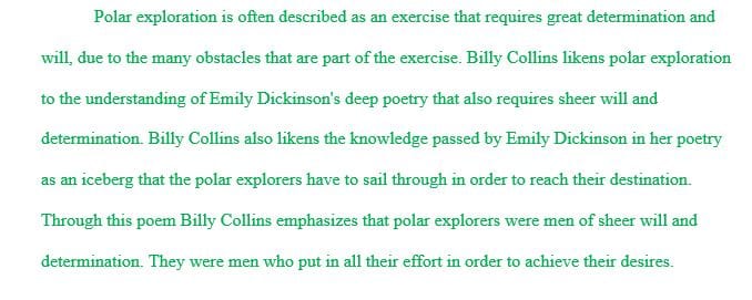 How would you describe the tone of the poem Is Collins making fun of Dickinson
