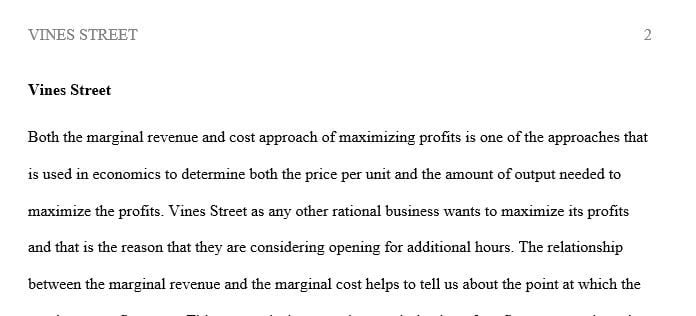 Is Aimee using marginal cost and marginal revenue correctly in her analysis