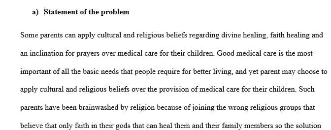 Is it morally justifiable to have religious-exemption laws, allowing parents to refuse medical care for their children