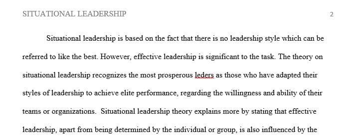 Which of the situational leadership styles exemplifies this company