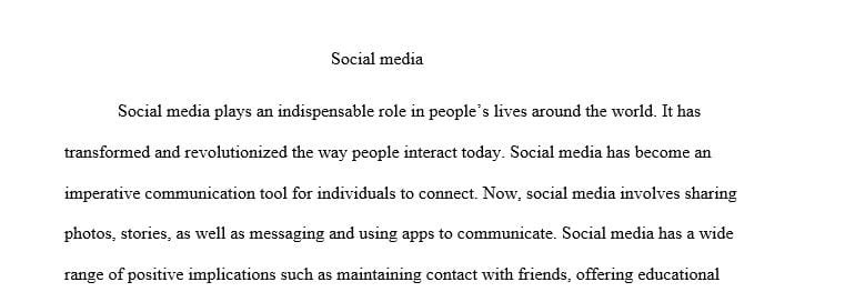 Briefly summarize the positive and negative aspects of utilizing social media.