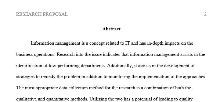 Compose a research proposal and report on a topic related to an organisational IT research project