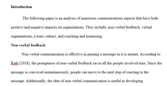 Describe how nonverbal feedback conveys powerful message