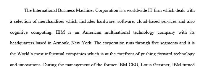 How did IBM, under the leadership of Louis Gerstner, improve its technological leadership in the global marketplace
