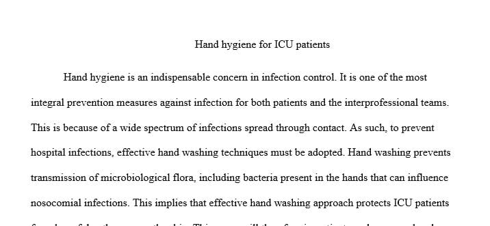 How does (I) hand washing with soap and water (C) compared to using an alcohol-based hand sanitizer (O) reduce the amount of hospital-acquired infections