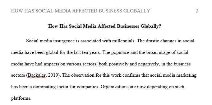 How has social media affect businesses globally