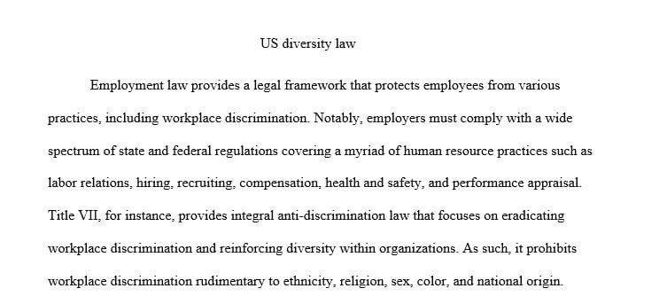 Identify which anti-discrimination laws were violated in the case