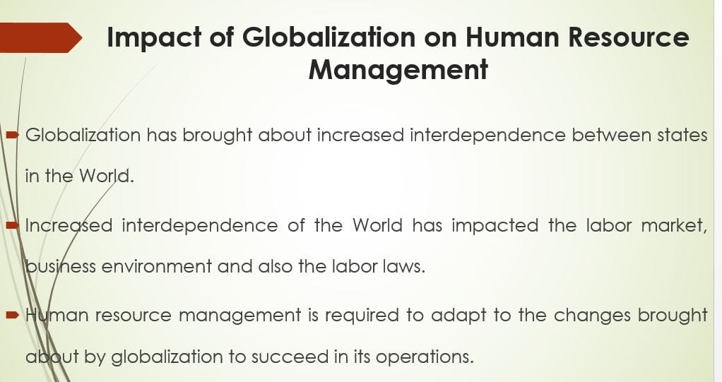 Imagine that you are an HR Manager on a global HRM planning committee.