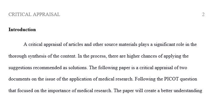 Rough Draft Quantitative Research Critique and Ethical Considerations