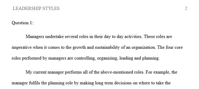 The four key functions of the managerial process are planning, leading, organizing and controlling.