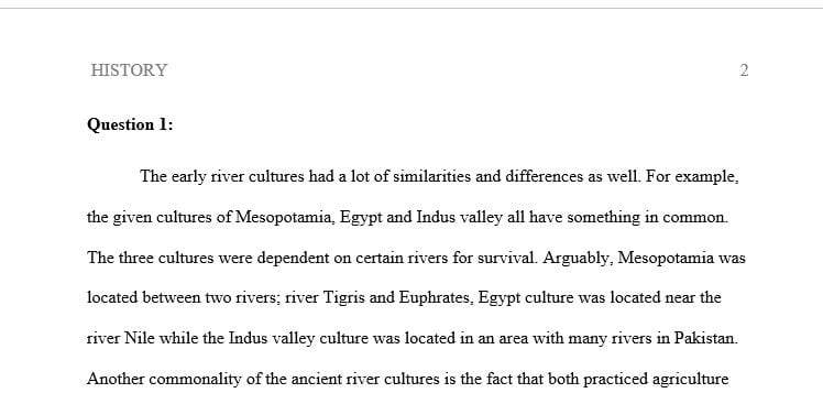What did ancient river basin cultures have in common