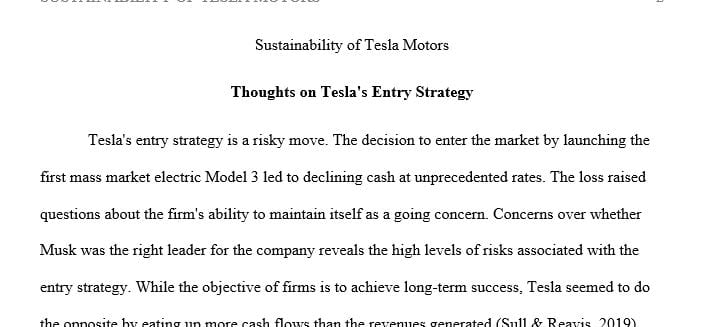 What do you think of Tesla's entry strategy What barriers did it have to overcome