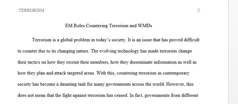 What is the most critical role that an Emergency Manager can perform in countering terrorism