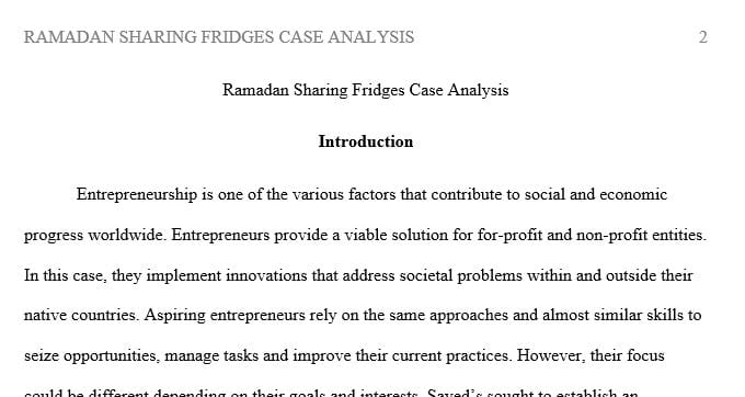 What were Sayed’s resources at the beginning of the Ramadan Sharing Fridges journey