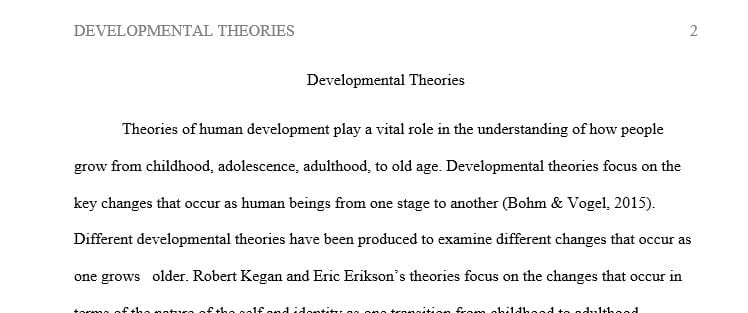 Why have developmental theories been produced