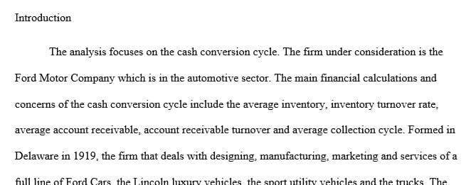 Calculate the following cash conversion cycle ratios based on the financial statements