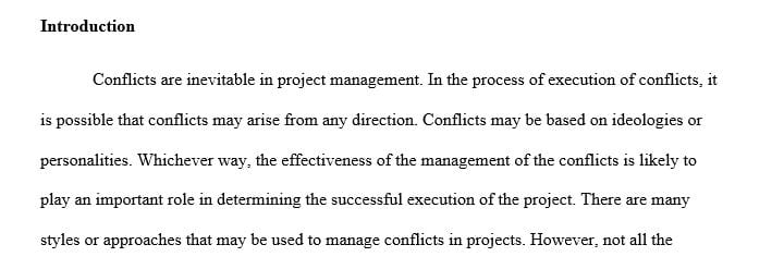 Find at least two articles on handling project conflict management.