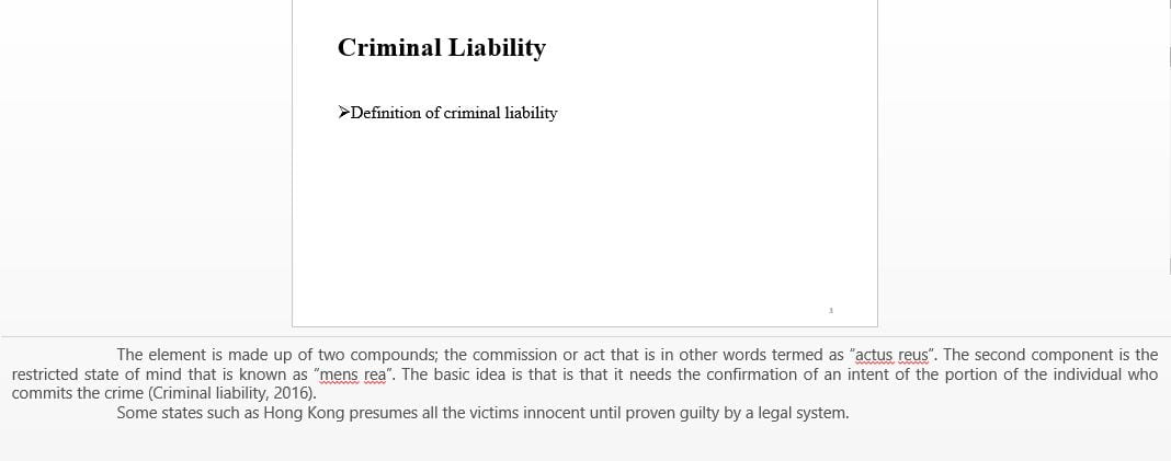 Identify business activities of ABC Taxi that might result in criminal liability.