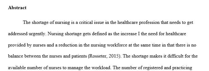Reflection on a current issue in nursing that impacts professional practice