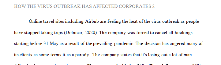 How does the Corporate Suffer from the Virus Outbreak