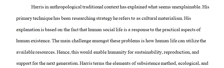 What theoretical approach does Harris take to explain the prohibition of pork