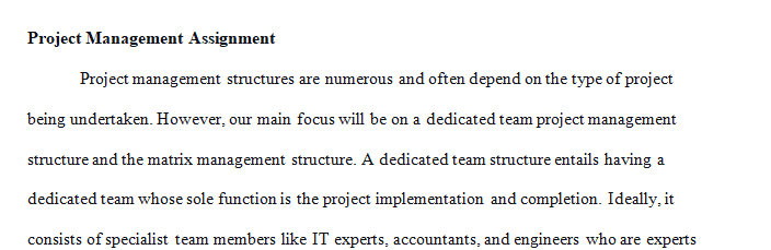 You have been hired to lead a project (for example a relocation of a corporate HQ office)