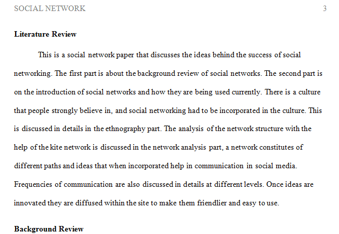 Guidelines for Social Network Project