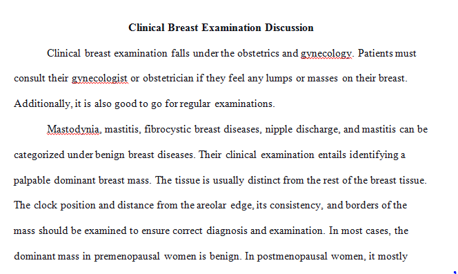 Identification of breast masses